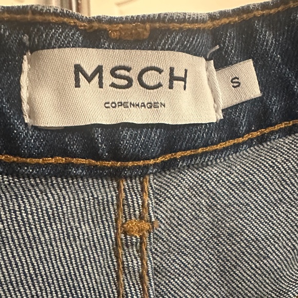 High Waisted Ankle Jeans Size Small MSCH Copenhagen Brand LIKE NEW - Picture 5 of 9